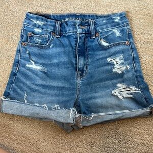American Eagle ripped jeans shorts